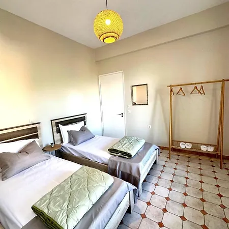 Apartment Olive Tree The Master Bed And Balcony Benitses (Corfu)